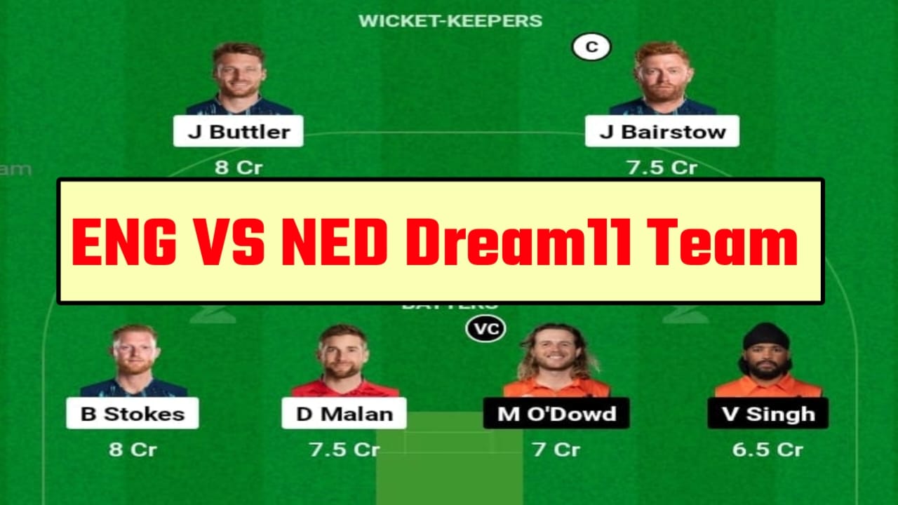 England vs Netherland first Rank Winning Dream11 Team:जॉनी बेयरस्टो या डेविड मलाण में से किन्हे बनाएं dream11 का कप्तान, अपने dream11 में इन खिलाड़ियों को चुने मिलेगा सबसे ज्यादा पॉइंट्स